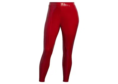 Pre-owned Adidas Originals Women's Adidas Ivy Park Faux Latex Straightleg Pants (plus Size) In Red