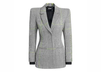 Pre-owned Adidas Originals Women's Adidas Ivy Park Halls Of Ivy Suit Jacket (asia Sizing) In White/black/semi Solar Slime