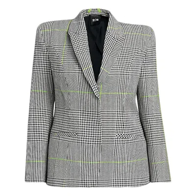 Pre-owned Adidas Originals Women's Adidas Ivy Park Halls Of Ivy Suit Jacket (plus Size) In Clear Grey/black