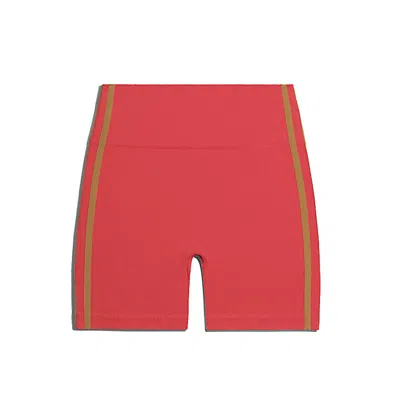 Pre-owned Adidas Originals Women's Adidas Ivy Park Highwaisted Shorts In Real Coral