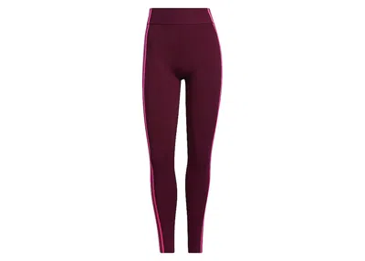 Pre-owned Adidas Originals Women's Adidas Ivy Park Knit Pants In Cherry Wood