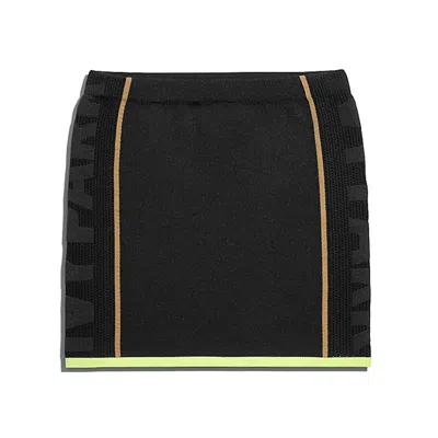 Pre-owned Adidas Originals Women's Adidas Ivy Park Knit Skirt (plus Size) In Black