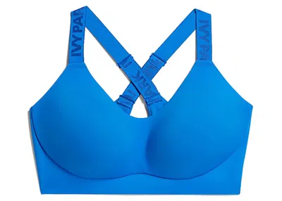 Pre-owned Adidas Originals Women's Adidas Ivy Park Mediumsupport Cutout Bra (plus Size) In Glory Blue