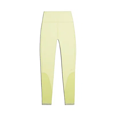 Pre-owned Adidas Originals Women's Adidas Ivy Park Rib Panel Tights (plus Size) In Yellow Tint