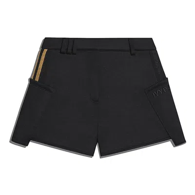 Pre-owned Adidas Originals Women's Adidas Ivy Park Suit Shorts In Black/mesa