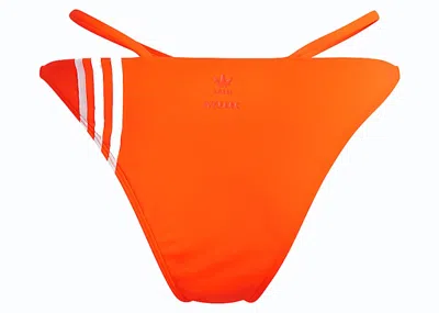 Pre-owned Adidas Originals Women's Adidas Ivy Park Wrap Bikini Bottom (plus Size) In Solar Orange