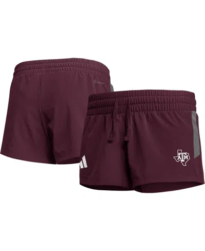 Adidas Originals Women's Adidas Maroon Texas A&m Aggies 2023 Sideline Aeroready Shorts
