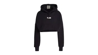 Pre-owned Adidas Originals Women's Adidas Moon Boot Cropped Hoodie In Black