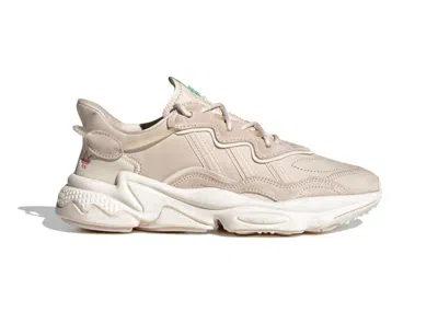 Pre-owned Adidas Originals Women's Adidas Ozweego Sneakers In Halo Ivory/linen/chalk White