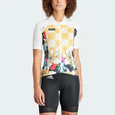 Adidas Originals Women's Adidas Rich Mnisi X The Cycling Short Sleeve Jersey In Multi