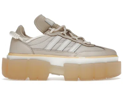 Pre-owned Adidas Originals Women's Adidas Sleek Super Beyonce Ivy Park Beige Sneakers In Sand/yellow/white In Multi