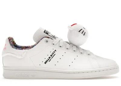 Pre-owned Adidas Originals Women's Adidas Stan Smith Hello Kitty And Friends Sneakers In Cloud White/core Black/light Flash Red