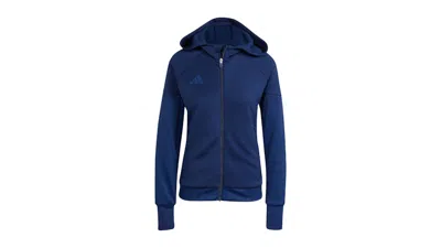 Pre-owned Adidas Originals Women's Adidas Tiro 25 Fullzip Hoodie In Team Navy Blue 2
