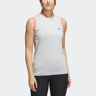 Adidas Originals Women's Adidas Ultimate365 Tour Primeknit Sleeveless Polo Shirt In Multi