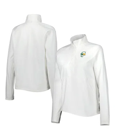 Adidas Originals Women's Adidas White Wm Phoenix Open Quarter-snap Raglan Jacket