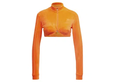 Pre-owned Adidas Originals Women's Adidas X Jeremy Scott Track Top In App Signal Orange