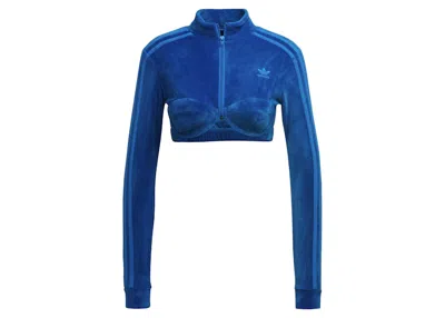 Pre-owned Adidas Originals Women's Adidas X Jeremy Scott Track Top In Blue