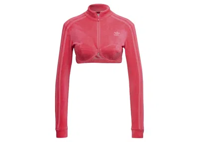 Pre-owned Adidas Originals Women's Adidas X Jeremy Scott Track Top In Solar Pink