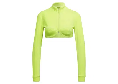 Pre-owned Adidas Originals Women's Adidas X Jeremy Scott Track Top In Solar Yellow
