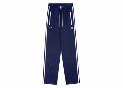 Pre-owned Adidas Originals Women's Adidas X Sporty & Rich Track Pants In Navy Blue/white