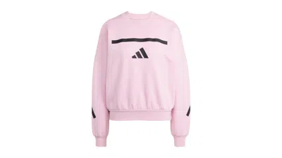 Pre-owned Adidas Originals Women's Adidas Z.n.e. Sweatshirt In True Pink