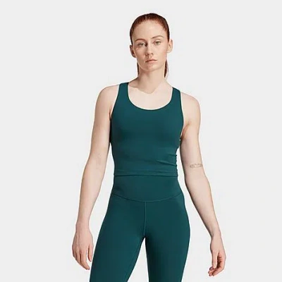Adidas Originals Women's All Me Medium-support Bra Tank Top In Green
