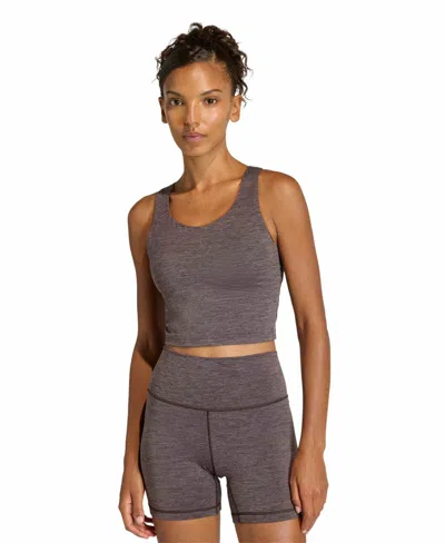 Adidas Originals Women's All Me Medium-support Sleeveless Tank Top In Gray