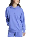 Adidas Originals Women's All Szn Boyfriend Fleece Hoodie In Semie Cobalt Blue