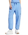 Adidas Originals Women's All Szn Fleece Elastic Waistband Pants In Blue