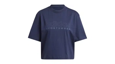 Pre-owned Adidas Originals Women's All Szn Graphic Loose T-shirt In Legend Ink