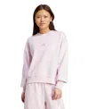 Adidas Originals Women's All Szn Loose Fit Fleece Sweatshirt In Pink