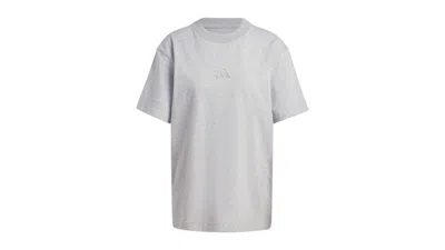 Pre-owned Adidas Originals Women's All Szn Loose T-shirt In Medium Grey Heather