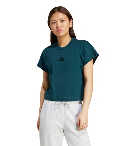 Adidas Originals Women's All Szn Regular T Shirt In Green