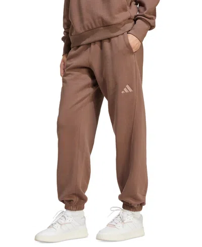 Adidas Originals Women's All Szn Relaxed-fit Fleece Sweatpants In Earth Strata