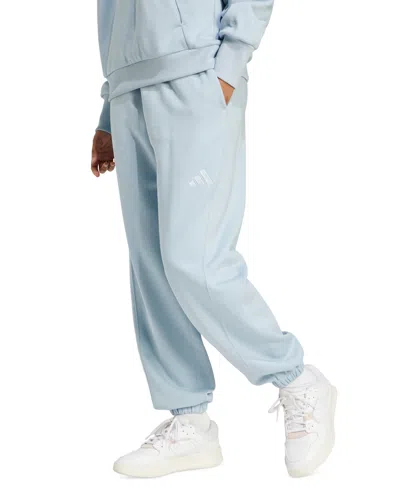 Adidas Originals Women's All Szn Relaxed-fit Fleece Sweatpants In Wonder Blue
