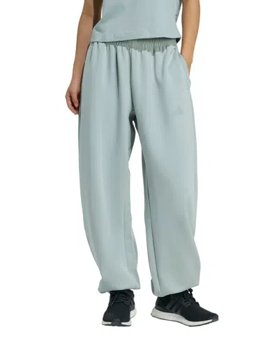 Adidas Originals Women's All Szn Soft Lux Loose Pants In Green