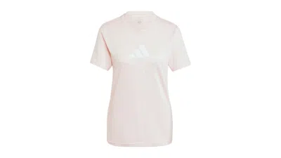 Pre-owned Adidas Originals Women's Allgym Category Graphic T-shirt In Sandy Pink