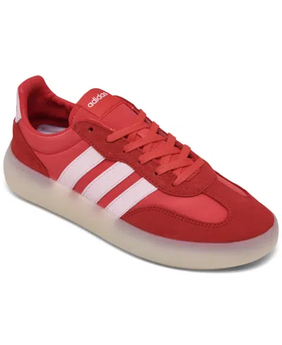 Adidas Originals Women's Barreda Decode Casual Sneakers From Finish Line In Ruby,lucid Red