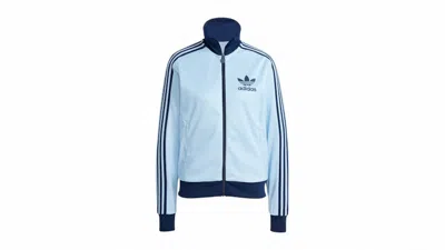 Pre-owned Adidas Originals Women's Beckenbauer Track Top In Clear Sky Blue
