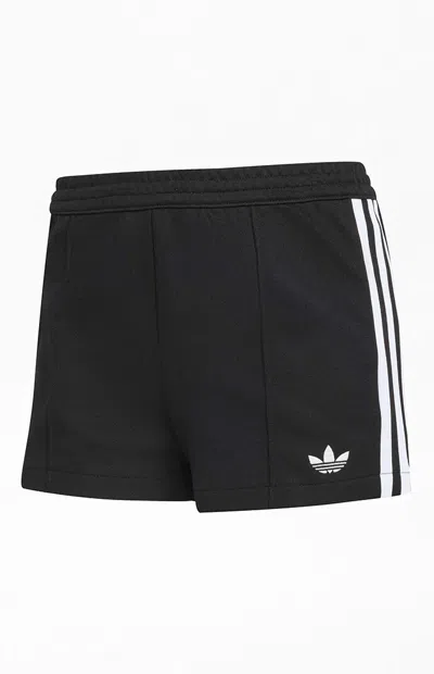 Adidas Originals Women's Black & White 3-stripes Brief Shorts