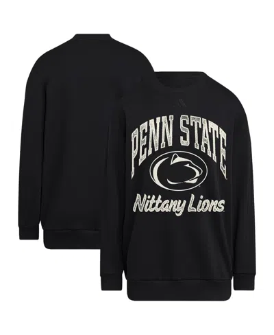 Adidas Originals Women's Black Penn State Nittany Lions Soft Lux Sweatshirt
