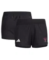 Adidas Originals Women's Black Texas Tech Red Raiders Sideline Aeroready Woven Shorts In Black