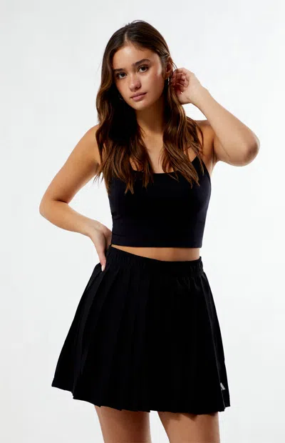 Adidas Originals Women's Black Tiro Q2 Pleated Mini Skirt