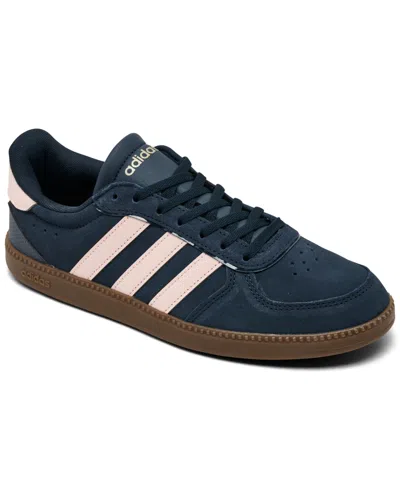 Adidas Originals Women's Breaknet Sleek Casual Sneakers From Finish Line In Aurora Ink,pink