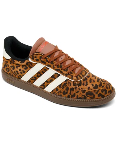 Adidas Originals Women's Breaknet Sleek Casual Sneakers From Finish Line In Bronze,cream White
