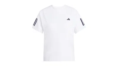 Pre-owned Adidas Originals Women's Club 3stripes Climacool T-shirt In White