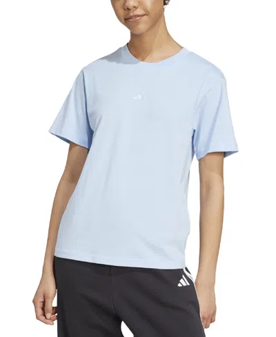 Adidas Originals Women's Cotton Essentials Small-logo T-shirt In Multi
