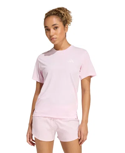 Adidas Originals Women's Crewneck Short-sleeve T-shirt In Pink