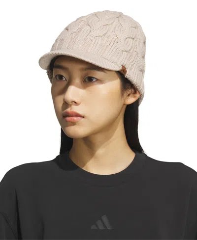 Adidas Originals Adidas Crystal 2 Brimmer Beanie In Neutral