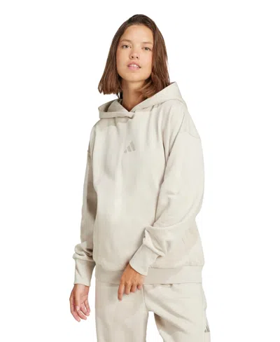 Adidas Originals Women's Drawcord Adjustable Kangaroo Pocket Jacket In White